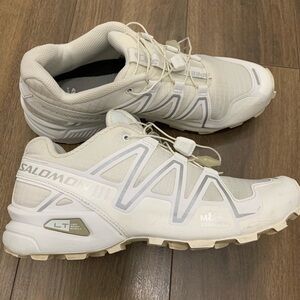 Salomon White Speedcross 3 Quick-Lace Trail Sneakers women’s 9 men’s 8